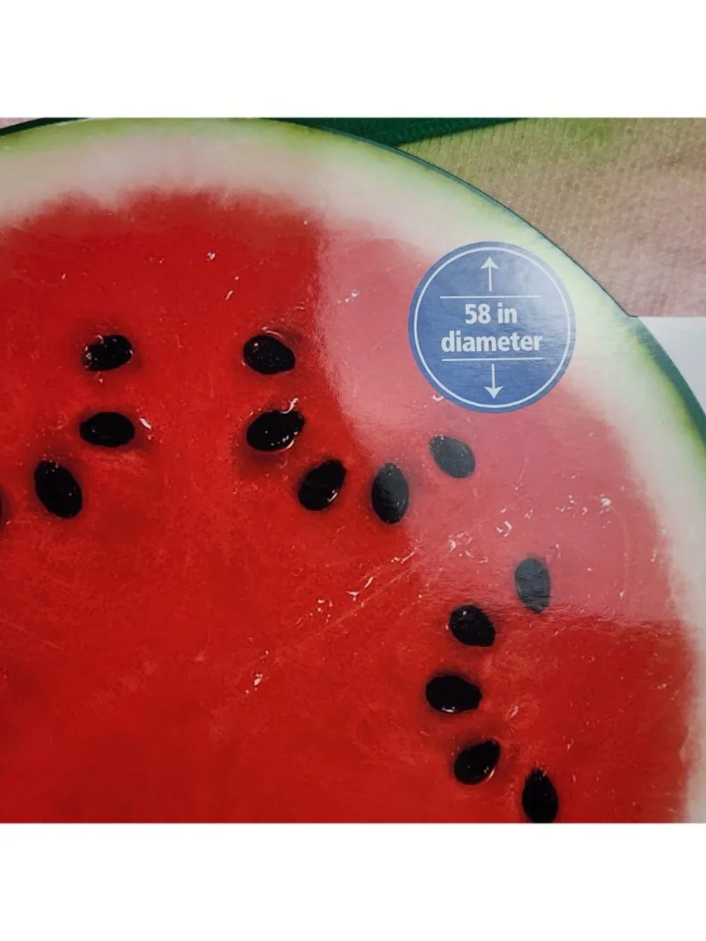 Mainstays Round Watermelon 🍉 Beach Towel Blanket Microfiber Quick Dry 58